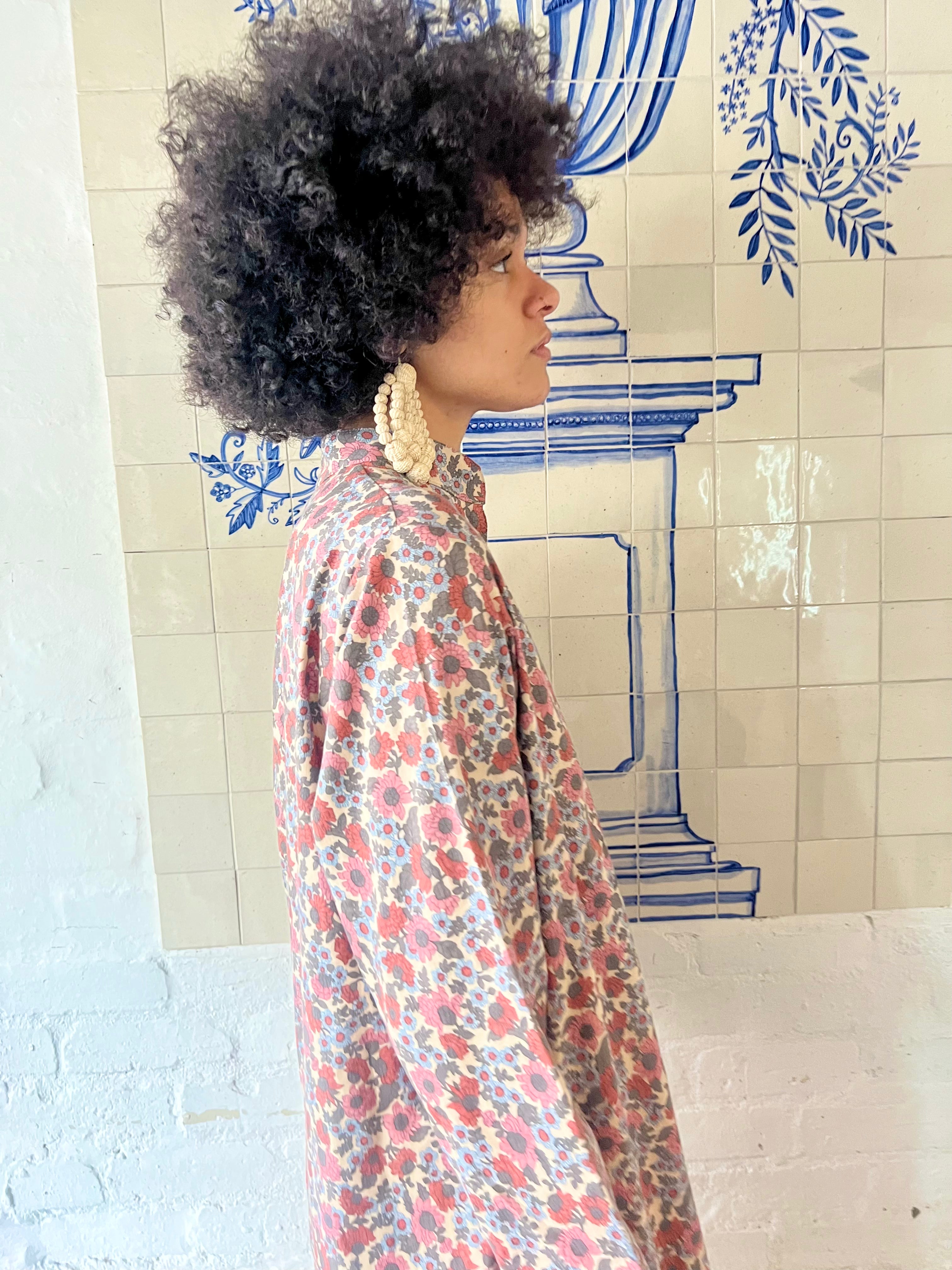Liberty Cotton Print Floral Kaftan