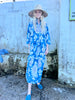 Collar Cotton Tie Dye  Kaftan