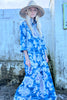 Collar Cotton Tie Dye  Kaftan